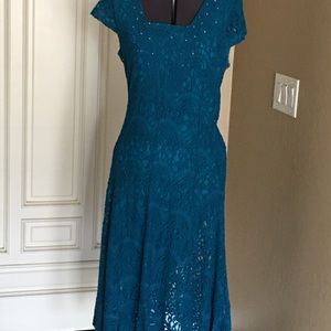 Reba lace cap sleeve dress size S
